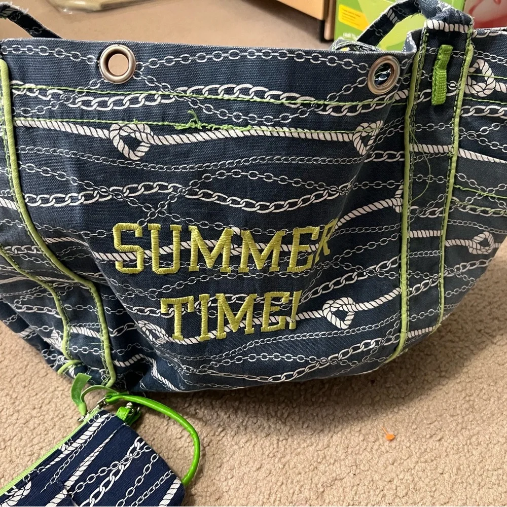 Thirty-One Nautical Theme Pool/Beach Tote Set - Picture 6 of 6
